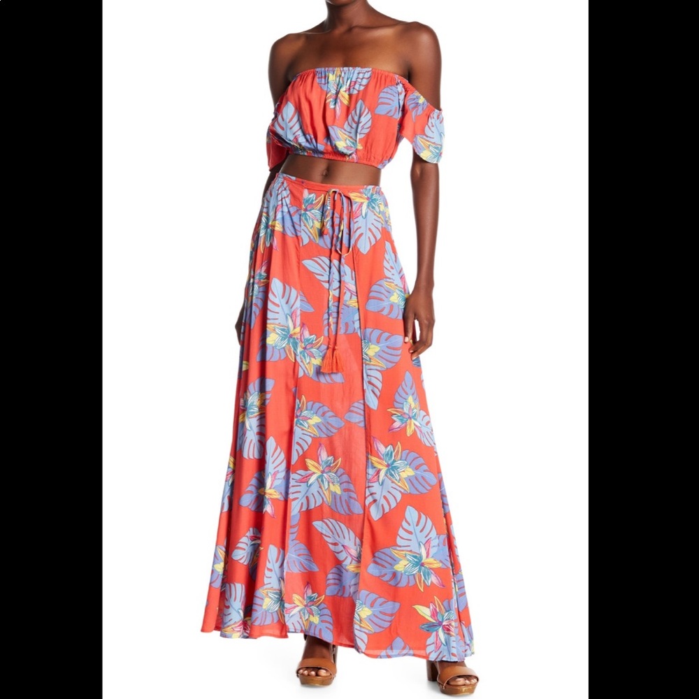 Tropical✨Floral Wrap Skirt | Medium